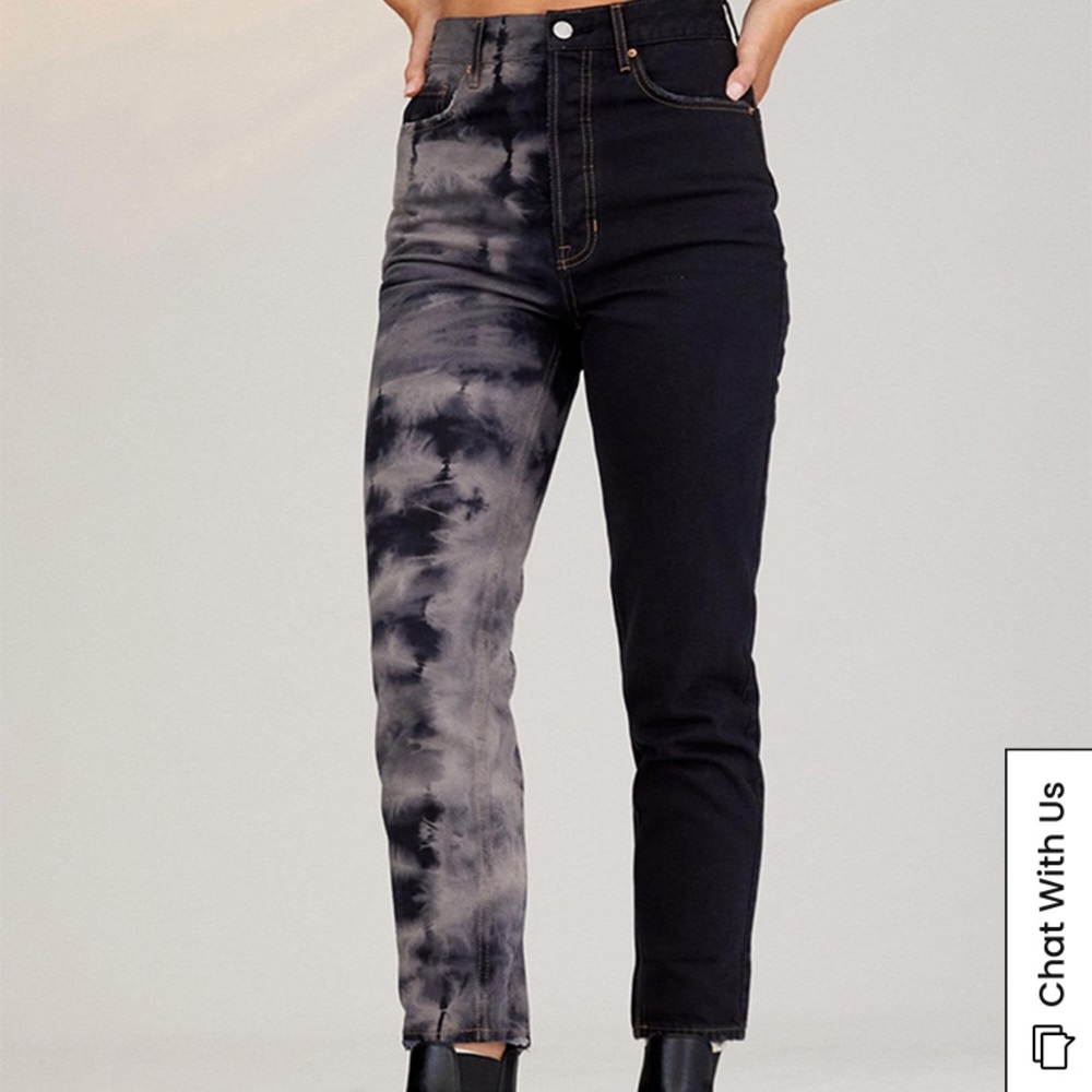 Pacsun Two-Tone High Rise Slim Jeans